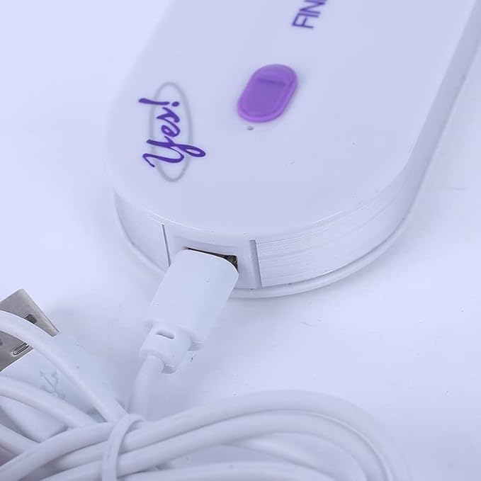 Rechargeable Epilator – Smooth Touch Painless Hair Removal Razor (Purple)
