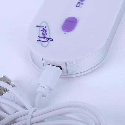 Rechargeable Epilator – Smooth Touch Painless Hair Removal Razor (Purple)