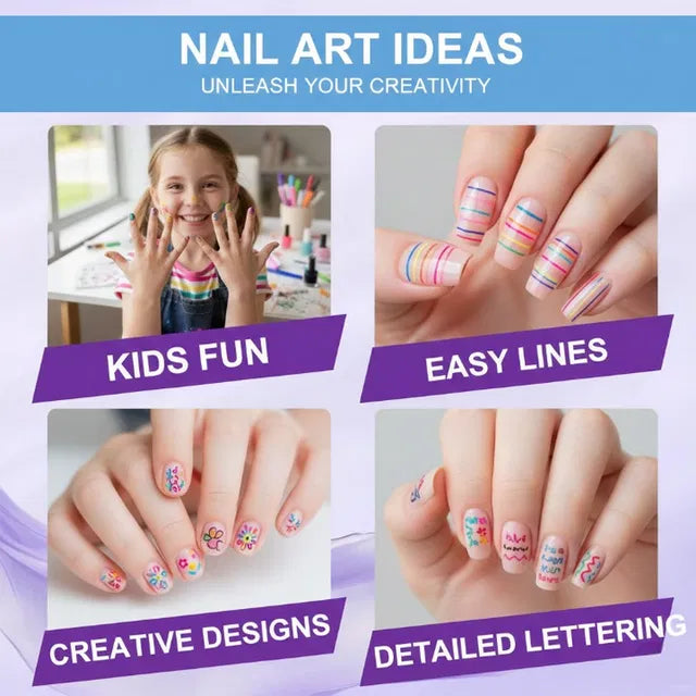 Colorful Nail Art Markers – 12 Vibrant Shades