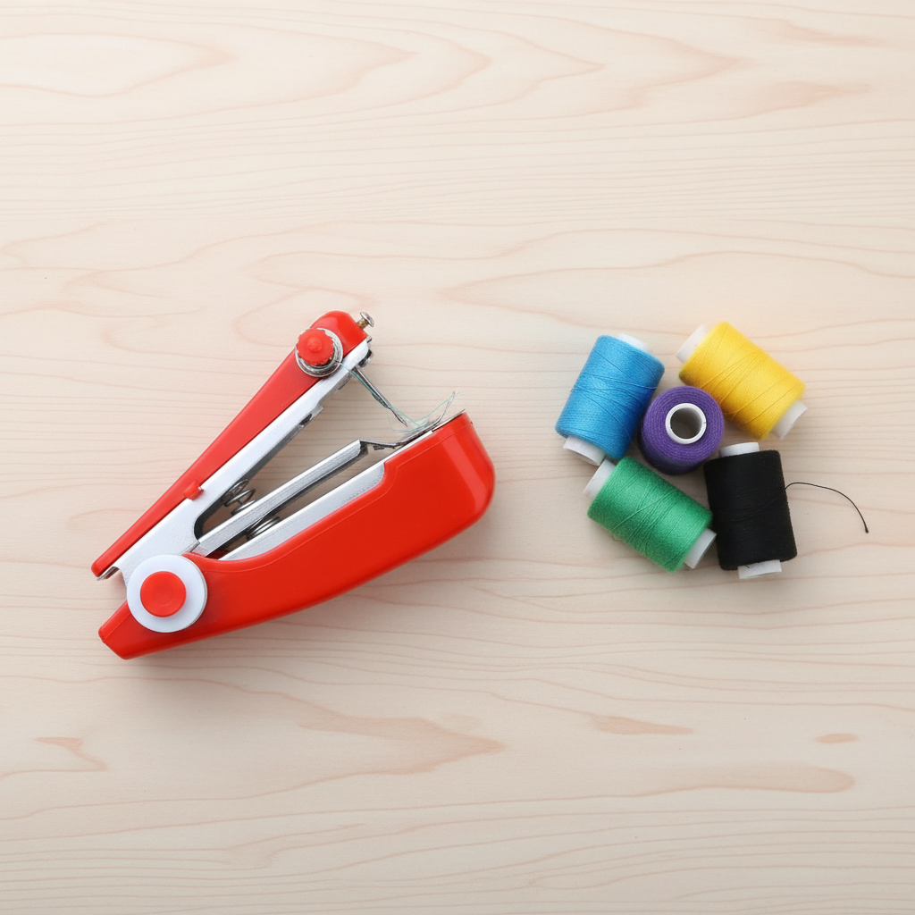 Portable Mini Handheld Sewing Machine – Stapler Style