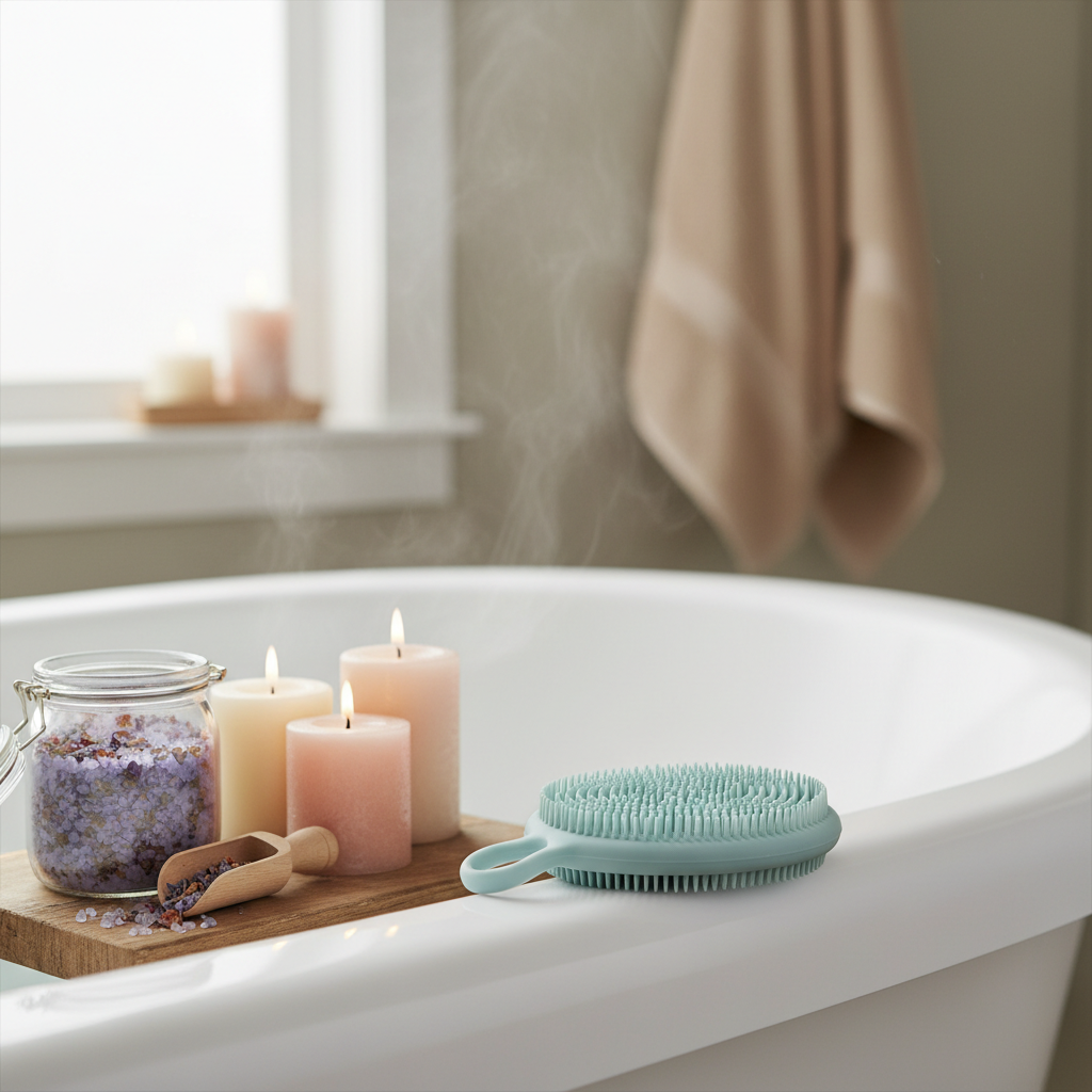 Silicone Multiuse Scrubber For Bath, Foot