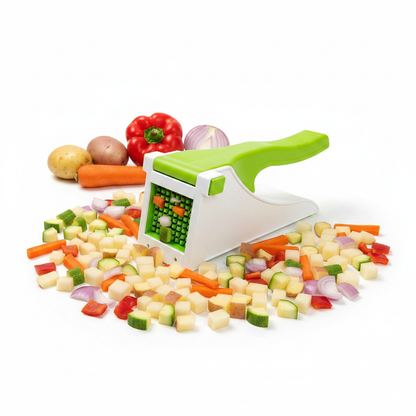 Heavy Duty Vegetable & Potato Chopper – Green Lever Grid Blade